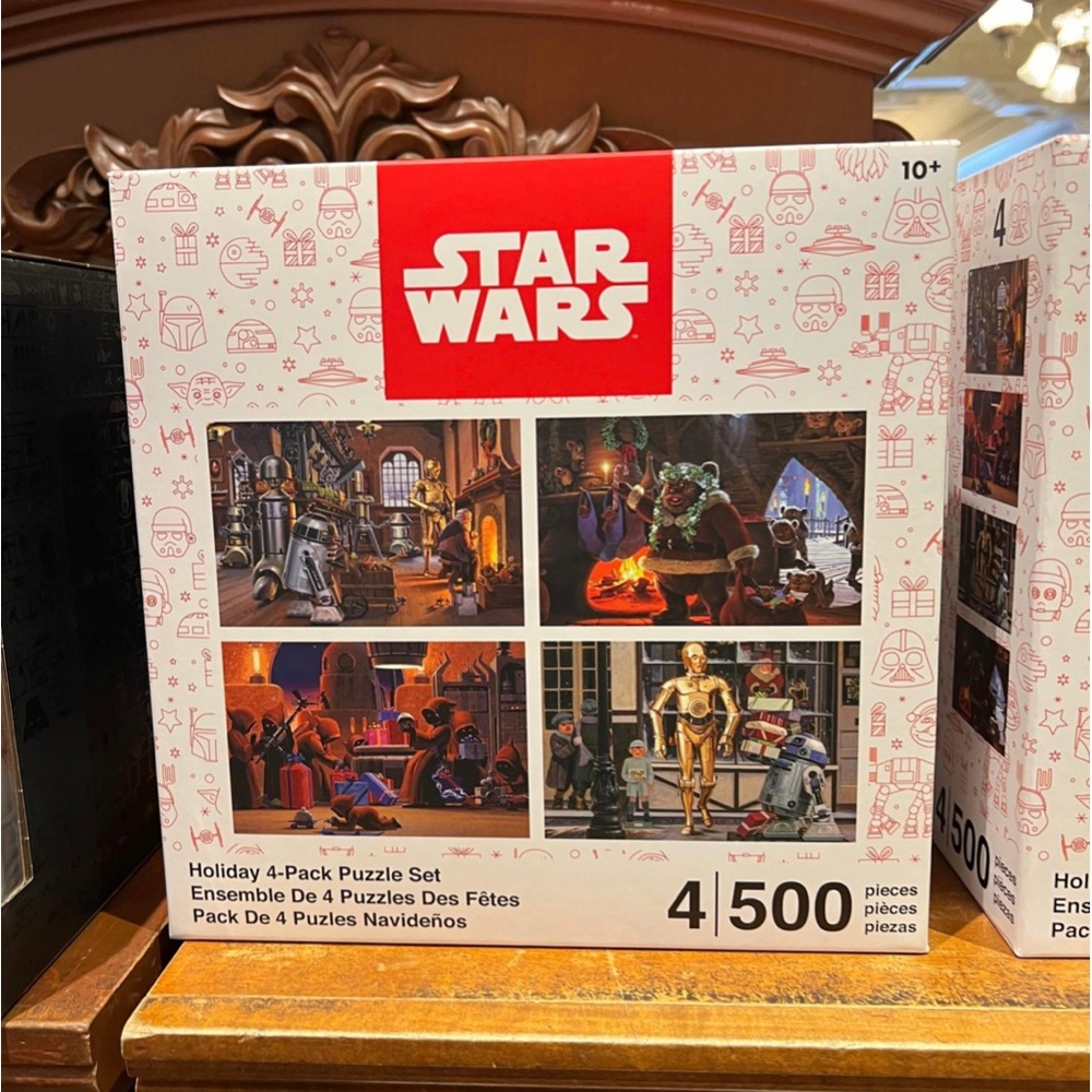 Disney Parks Star Wars Holiday Puzzle 4-Pack